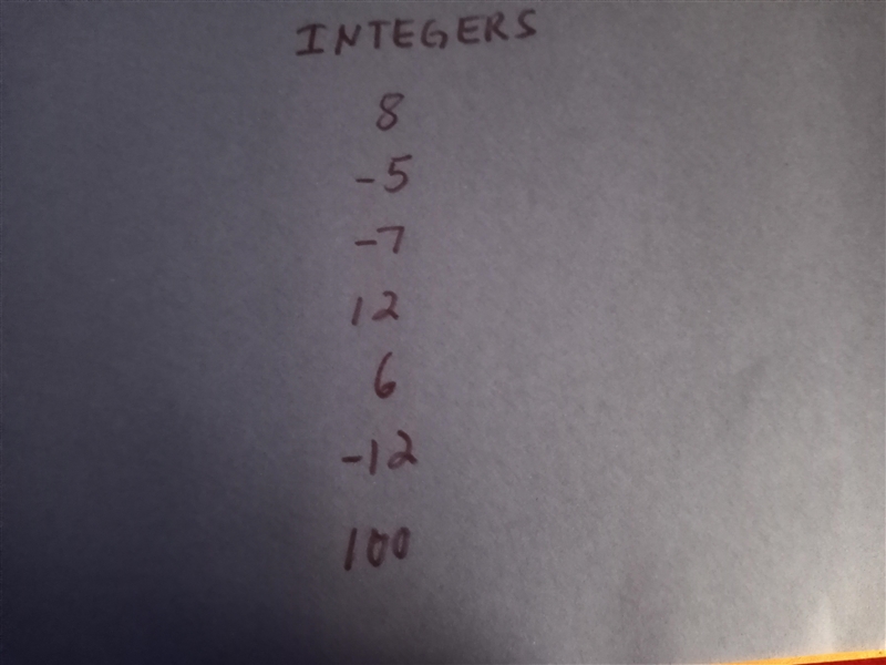 Give one example of an integer-example-1