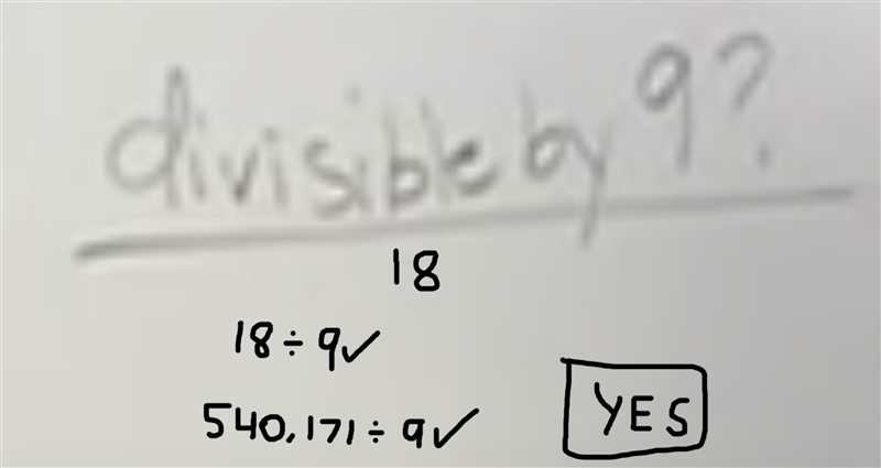 Is 540171 divisible by 9?-example-1