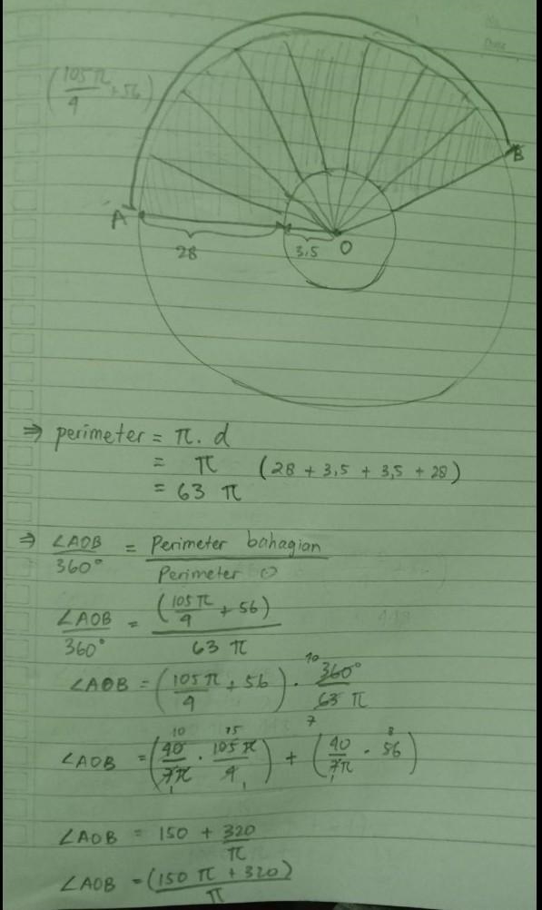 Calculate the are of fabric that will be used?​-example-1