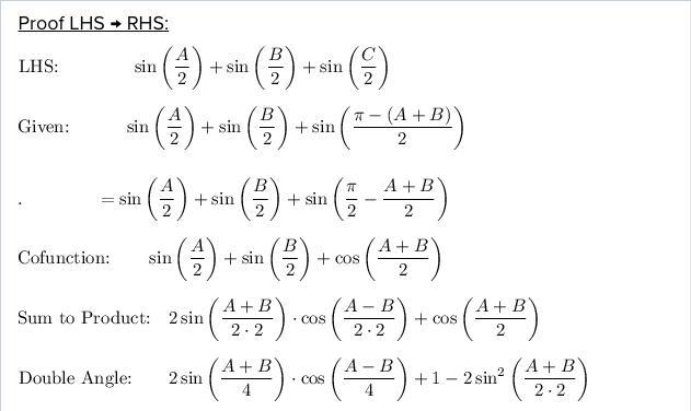 If A, B ,C are the angles of a triangle then, Please help me to prove this!​-example-1