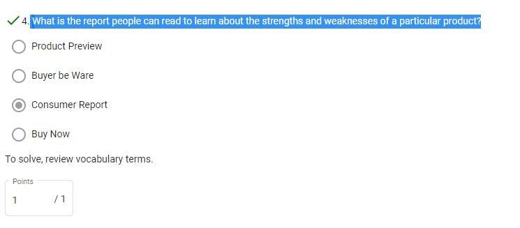 3. What is the report people can read to learn about the strengths and weaknesses-example-1