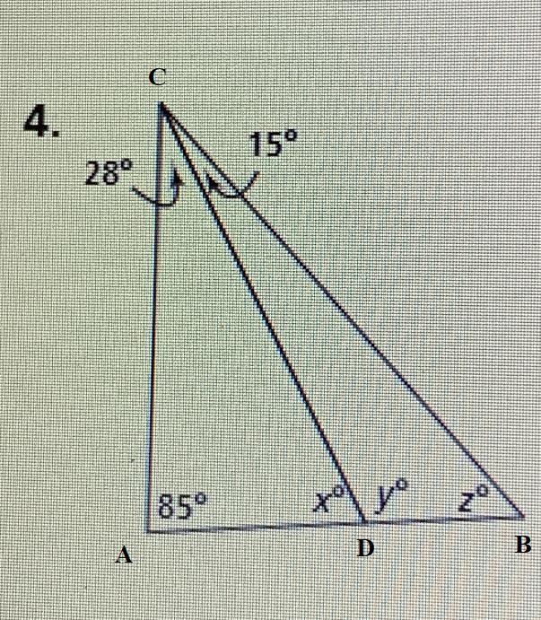 Please help! How would I solve number 4 with the variables of x,y, and z?-example-1