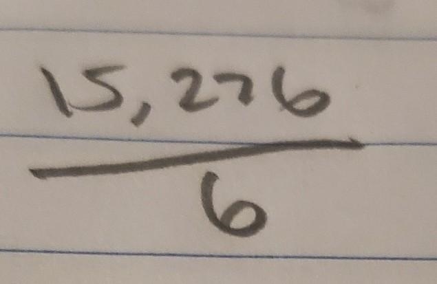 Arjun has to pack 15,276 pastries into boxes of 6 pastries each. He has to pack all-example-1