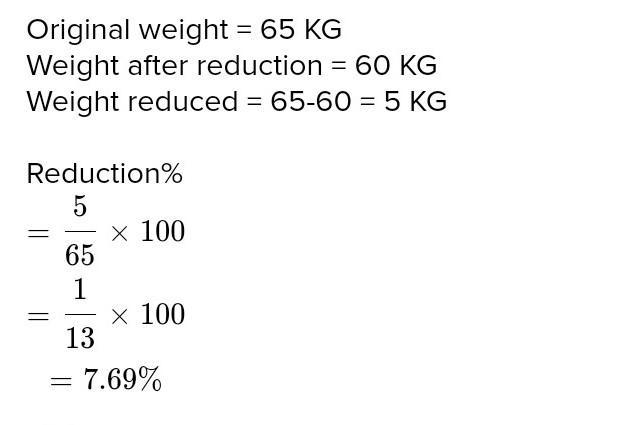 Decrease 65kg by 3/5​-example-1