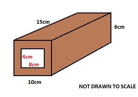 A box tube is to be constructed out of 1 cm thick metal that has a width of 10cm, a-example-1