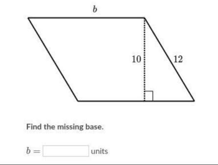 The parallelogram shown below has an area of 140140140 units^2 2 squared. Find the-example-1