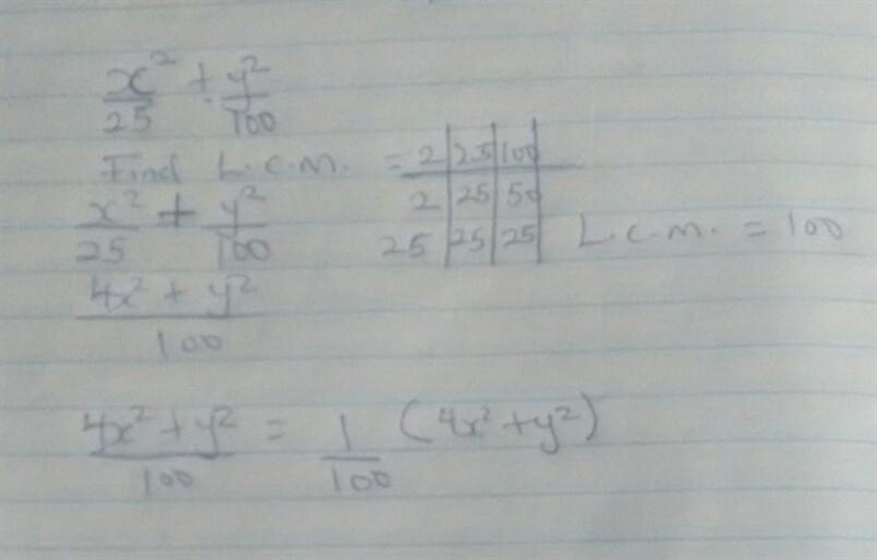 Solve the following system. x squared / 25 + y squared / 100 = 1 x squared + y squared-example-1