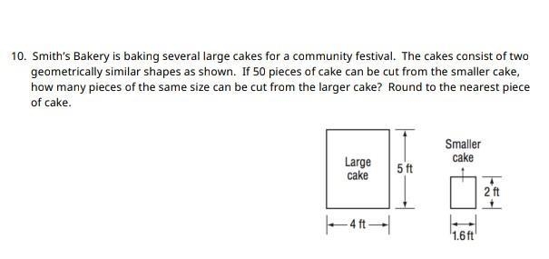 Smiths bakery is baking several large cakes for a community festival. The cakes consist-example-1