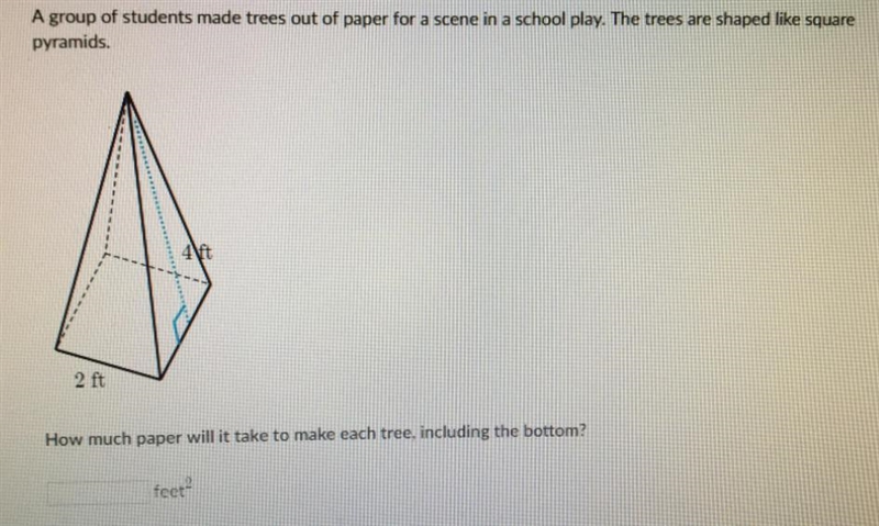 A group of students made trees out of paper for a scene in a school play. The trees-example-1