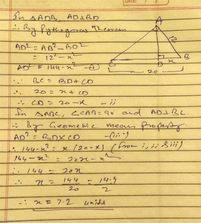 What is the value of x in the diagram below? If necessary, round your answer to the-example-1