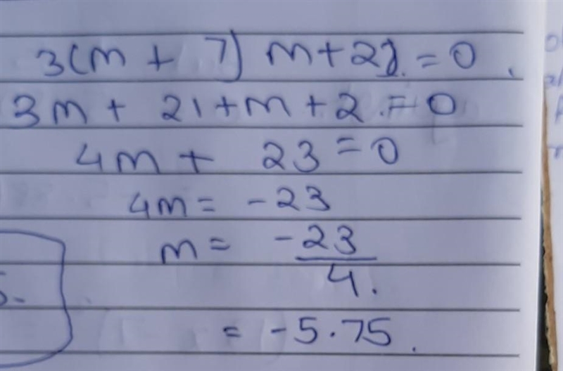 Simplify the following expressions using the distributive property. 6.3(m + 7) + m-example-1