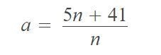 An=46+5(n-1),n=1,2,3...-example-1