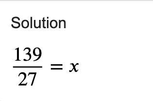 Solve algebraically for x: -23(x + 12) + 23x = −54x + 2-example-1