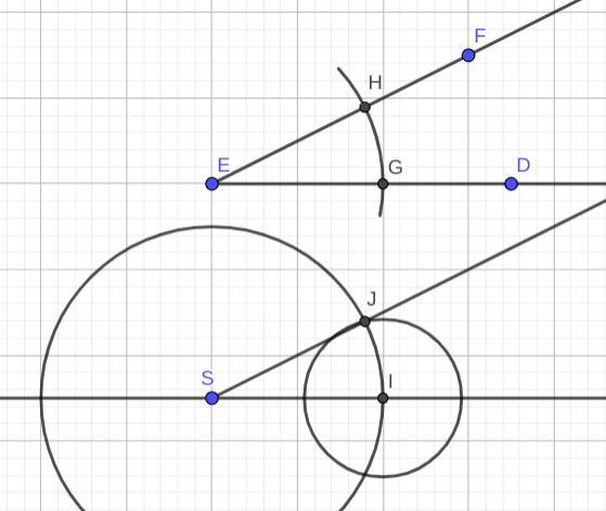 Copy DEF to the line so that S is the vertex. This task will be complete when you-example-1