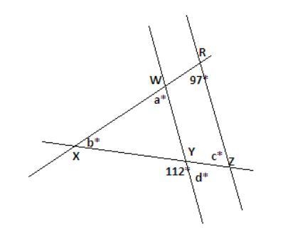 examine the relationships that exist in the diagram below. find the measures of angles-example-1