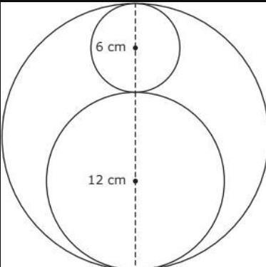 A company's logo was designed using circles of 3 different. sizes. The diameters of-example-1