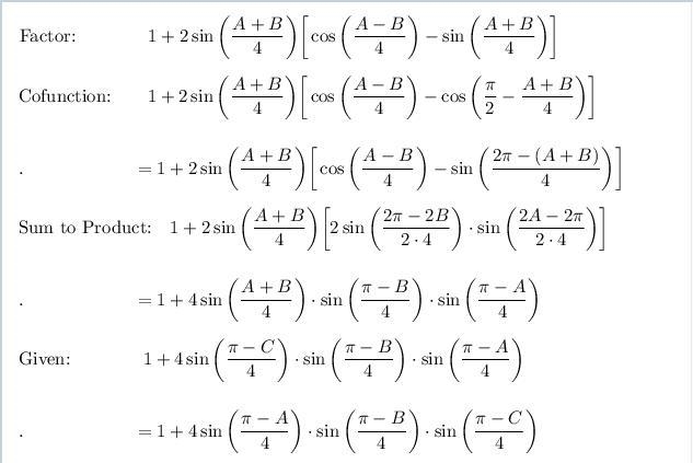 If A, B ,C are the angles of a triangle then, Please help me to prove this!​-example-2