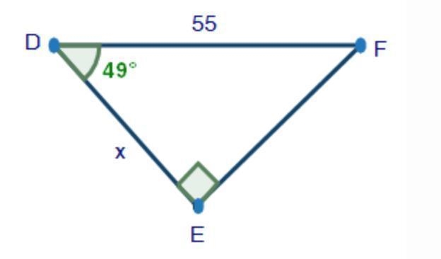 Use DEF shown below to answer the question that follows: what is the value of x rounded-example-1