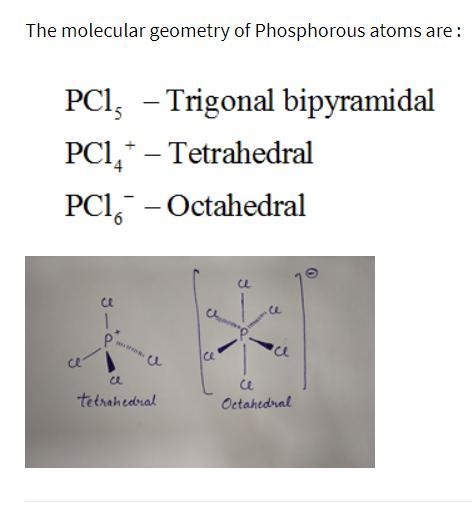 Choose the correct molecular geometry of the phosphorus atom in each of these ions-example-1