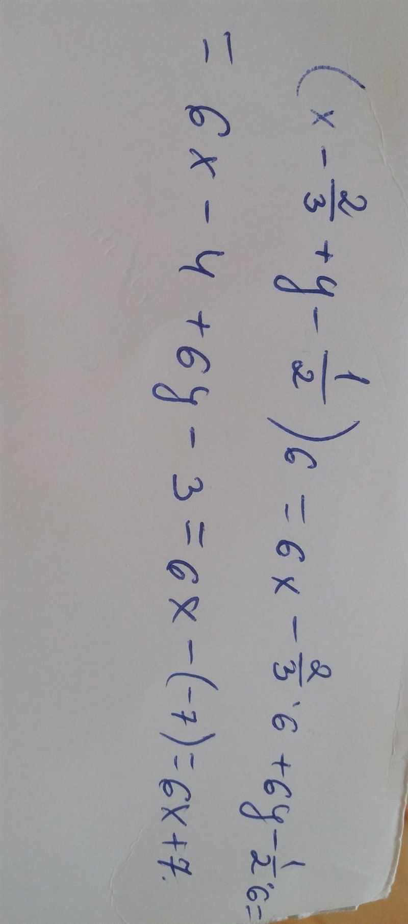 3. Simplify: (x-2/3+y-1/2)6​-example-1