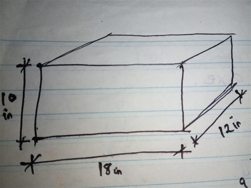 Margaret wants to cover a footrest in the shape of a rectangular prism with cotton-example-1