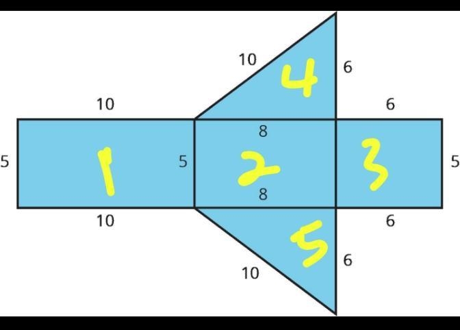 Can someone help me? In this net, the two triangles are right triangles. All quadrilaterals-example-1