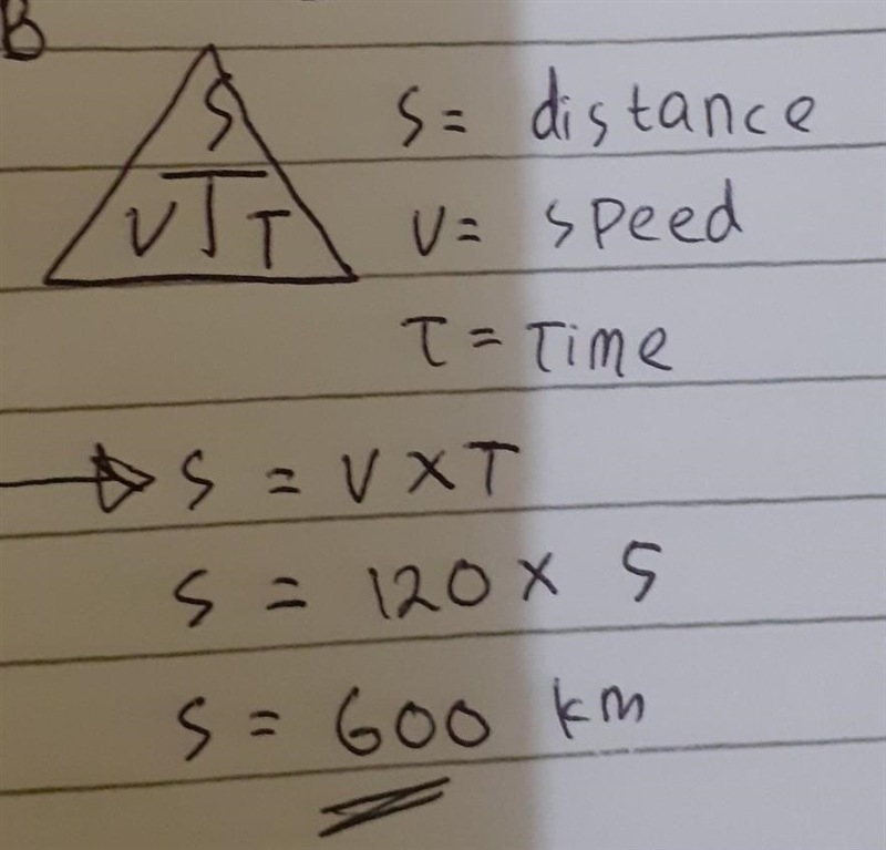 Patrick drives his car at 120 km/h for 5 hours . how far did he go ?-example-1