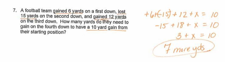 A football team lost 2 yards every 5 minutes. Write the integer that represents how-example-1