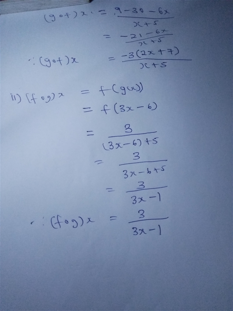 Use the given functions f and g to find f + g, f − g, fg, and f g . State the domain-example-1