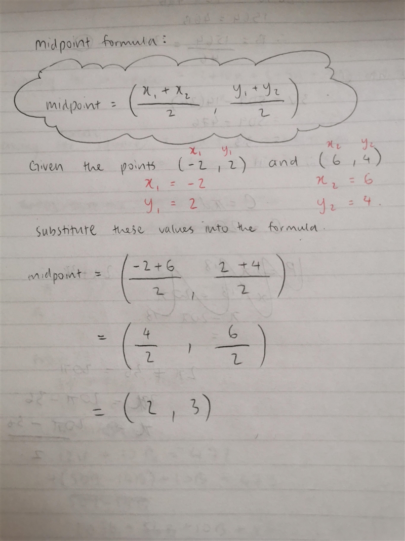 Find the coordinates of the midpoint of the segment joining the given points. (-2, 2) and-example-1