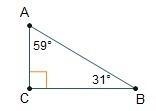 What is the relationship between angles A and B? They are congruent. They are complementary-example-1