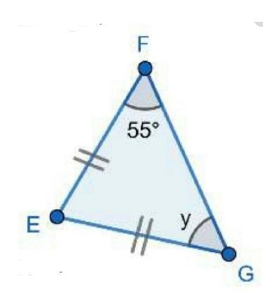 Find the value of y if EF = EG.​-example-1