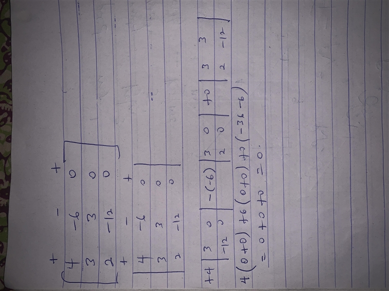 What is the determinant of the coefficient matrix of the system –7 –2 –1 0-example-1