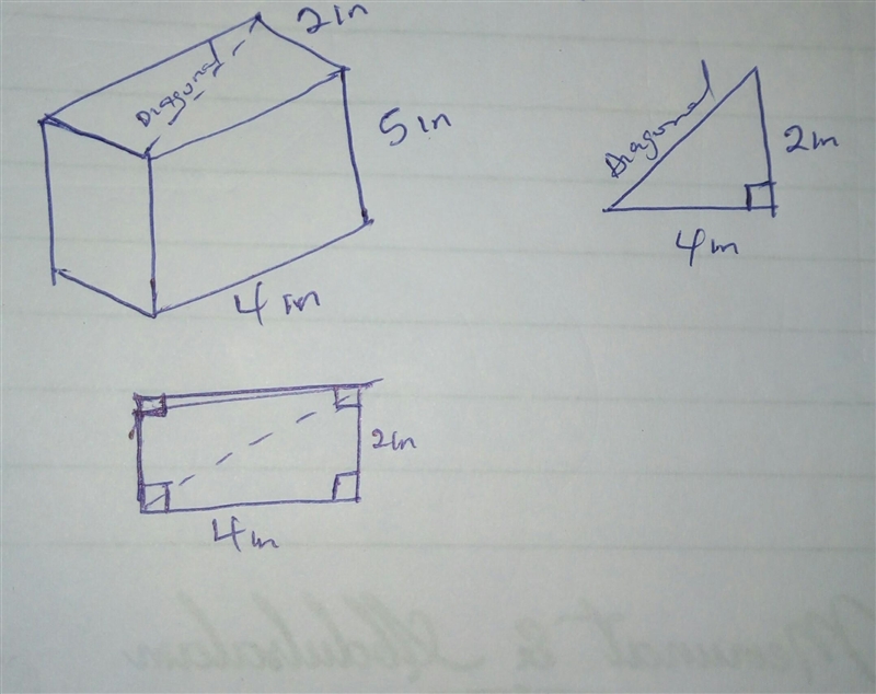 A 4-inch by 2-inch piece of granite that is 5 feet long is cut lengthwise along its-example-1