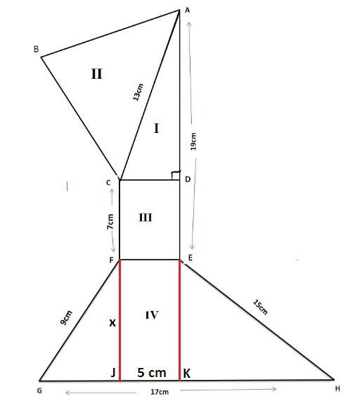 Field book of an land is given in the figure. It is divided into 4 plots . Plot I-example-1