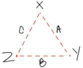 PLEASE HELPP!!!! 30 POINTS!!! In Triangle XYZ, A is the midpoint of XY, B is the midpoint-example-1