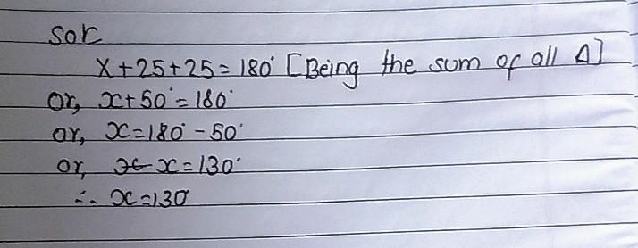 HELP PLEASEE, What is the value of X in the triangle?-example-1