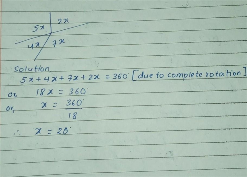 5x 2x 7x 4x Equation X=-example-1