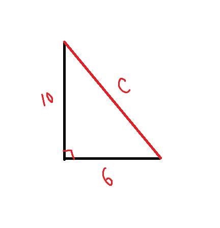 a flag pole that is 10 m talk casts a shadow that is 6 m long. what is the distance-example-1