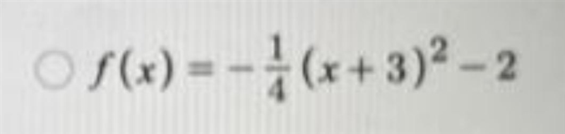 PLZ HELP!! f(x) = x2 is graphed in red. Which of the following functions is graphed-example-1