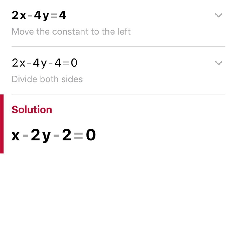 A. What is the slope of 2x-4y=4?-example-1