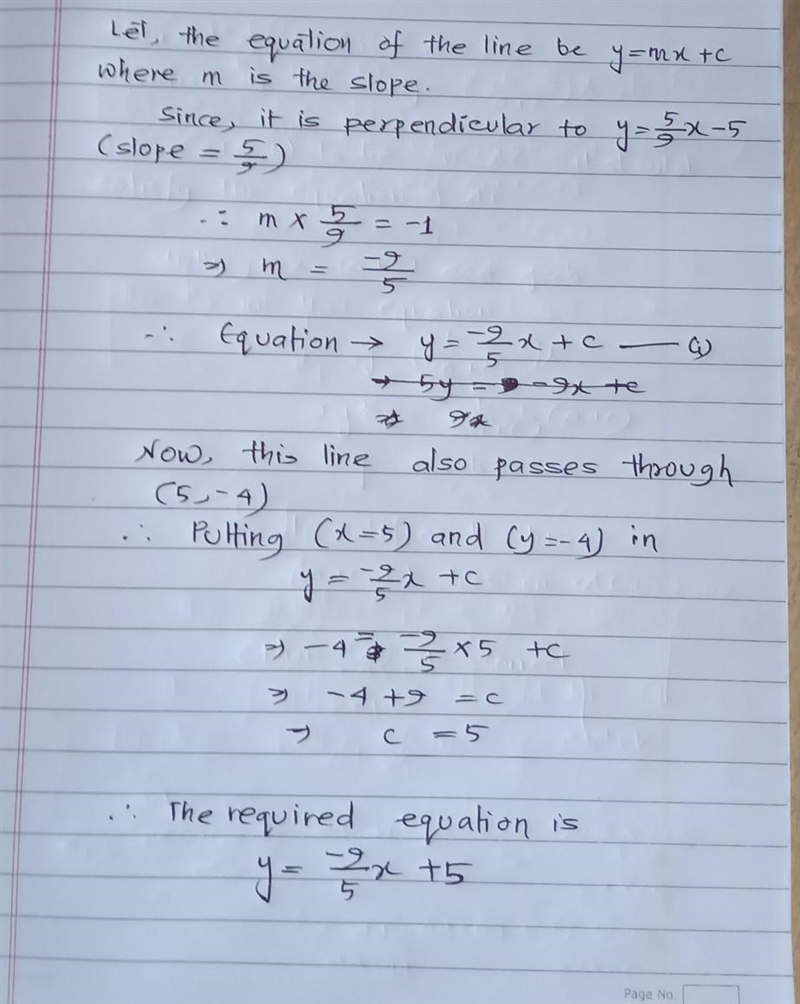 PLEASE HELP!!!!! write the slope-intercept form of the equation of the line described-example-1