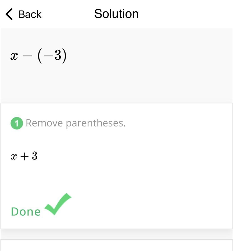 Which of the following expressions is equivalent to the expression x - (-3) ? -3x-example-1