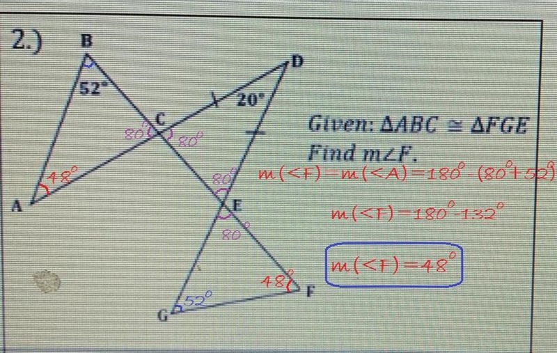 Given ABC = FGE find m-example-1