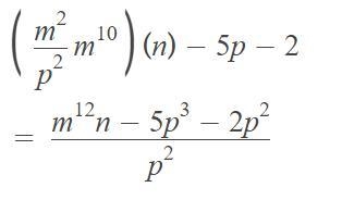 Evaluate m2/p2 for M = 10, N = -5, and P = -2-example-1