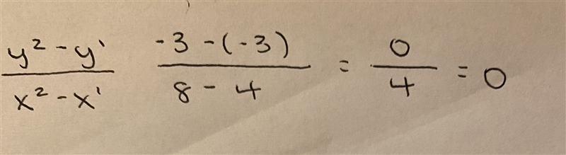 6. Find the slope between: (4, -3) and (8, -3)-example-1