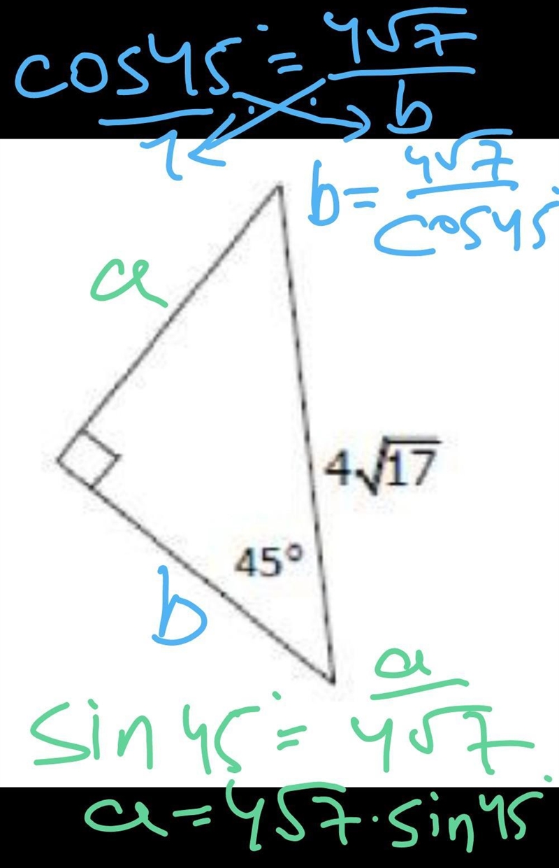 How do I find the missing sides for this special triangle?-example-1