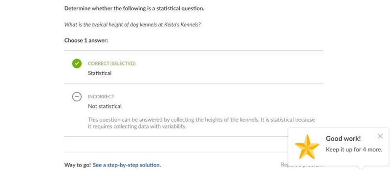 Determine whether the following is a statistical question. What is the typical height-example-1