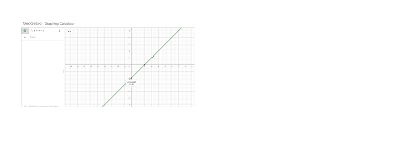 Which graph represents the function y = x – 2?-example-1