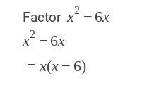 X²-6x Whats the answer?-example-1